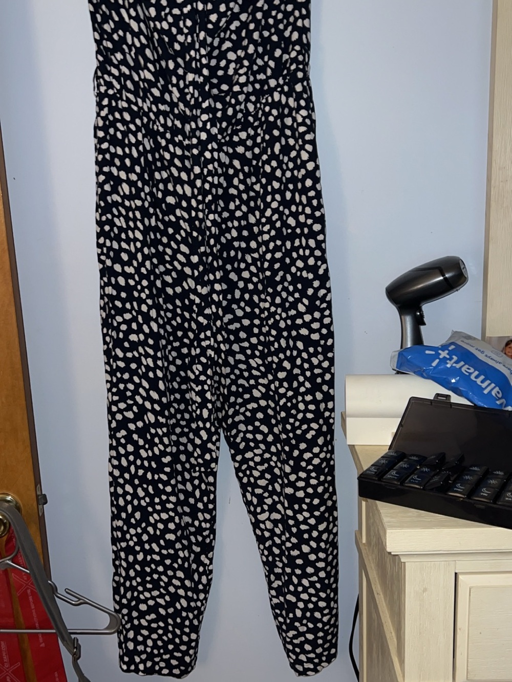 Angashion Women’s Jumpsuit-Casual Off Shoulder Sleeveless Ruffle Button Belt XXL